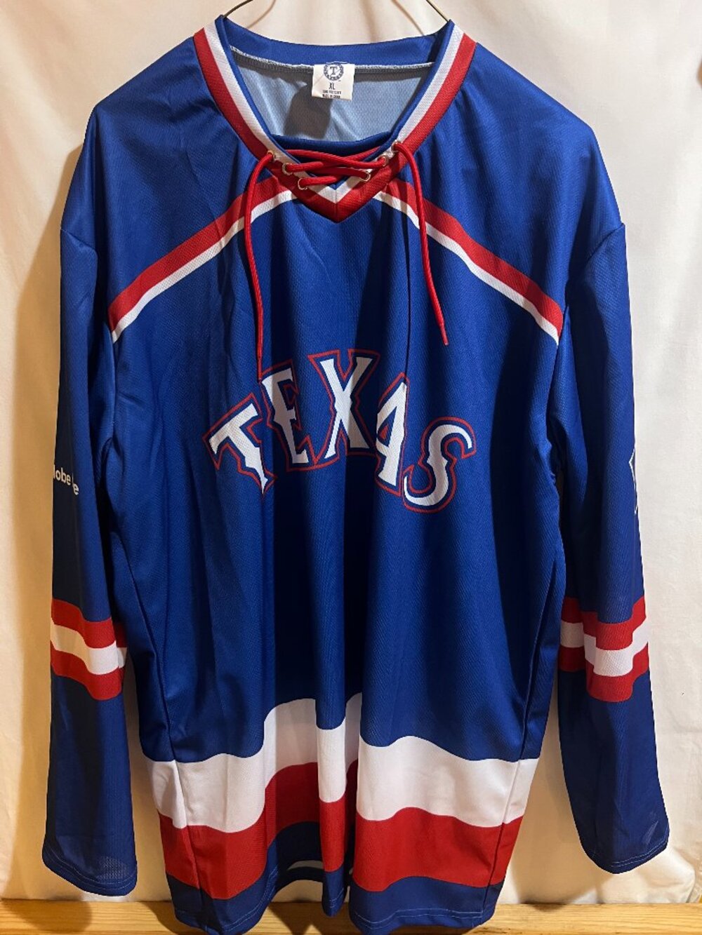 Texas Rangers Hockey Jersey SGA Promo Night 8/26/25 Size XL Used Good Condition